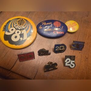 CBC Advertising Radio Broadcasting Pin / Button Lot